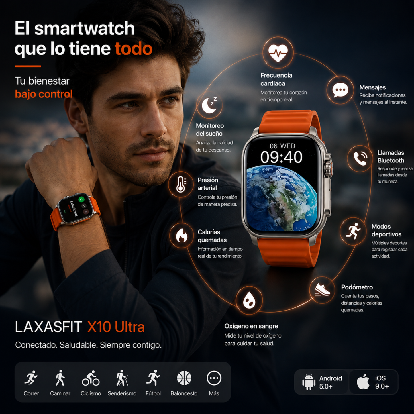 Reloj inteligente LAXASFIT